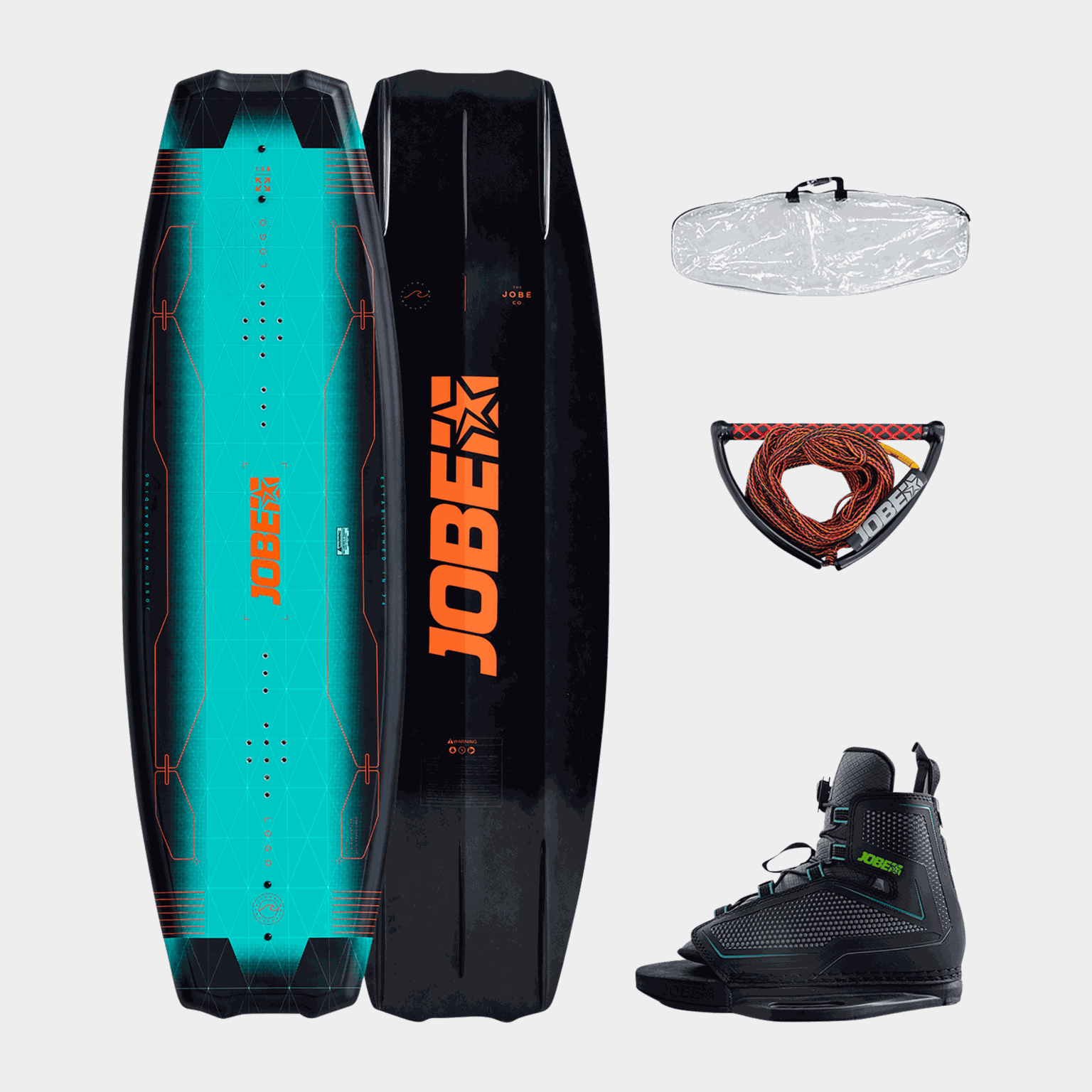 Logo Wakeboard 138 & Maze Bindings Set, wakeboardset - full image 1