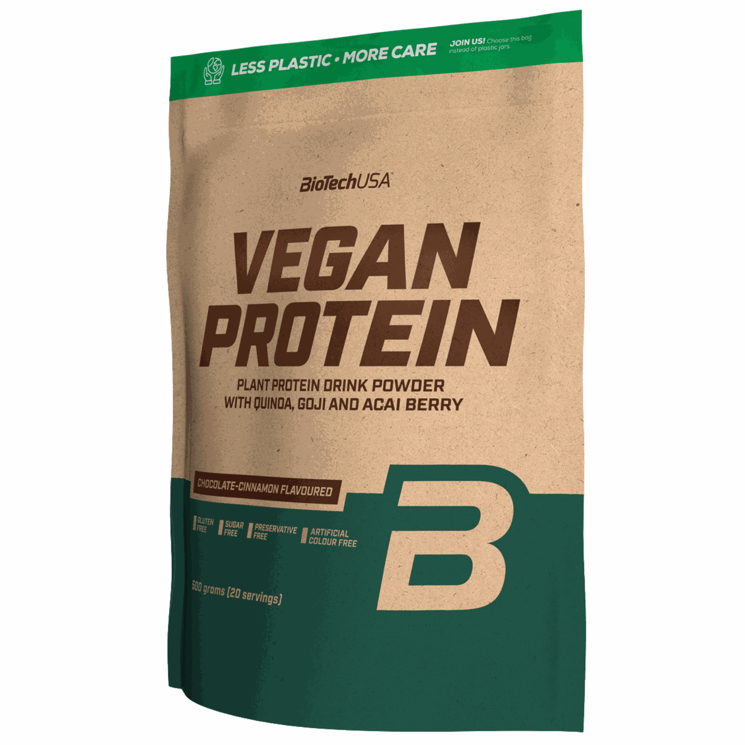 Vegan Protein Chocolate-cinnamon 500g, proteinpulver - full image 1