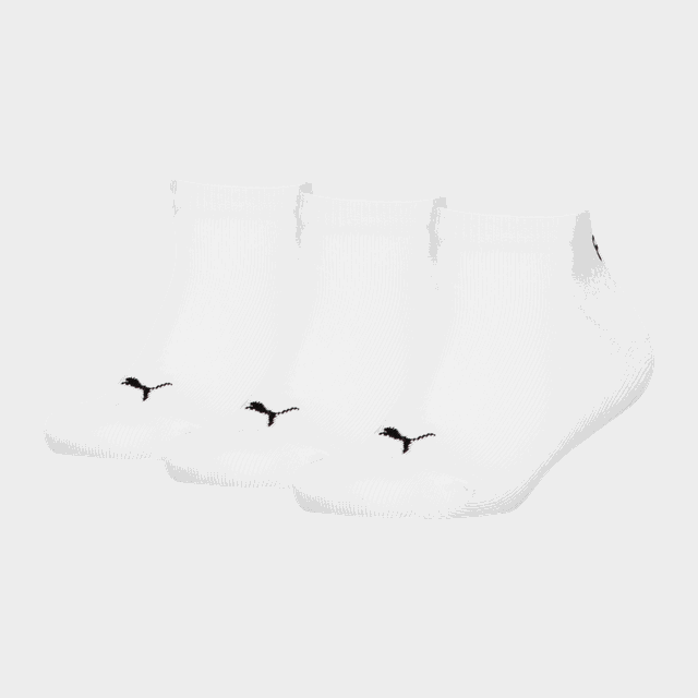 Plain Sneaker 3P, ankelsockor, barn - Bomullsstrumpor