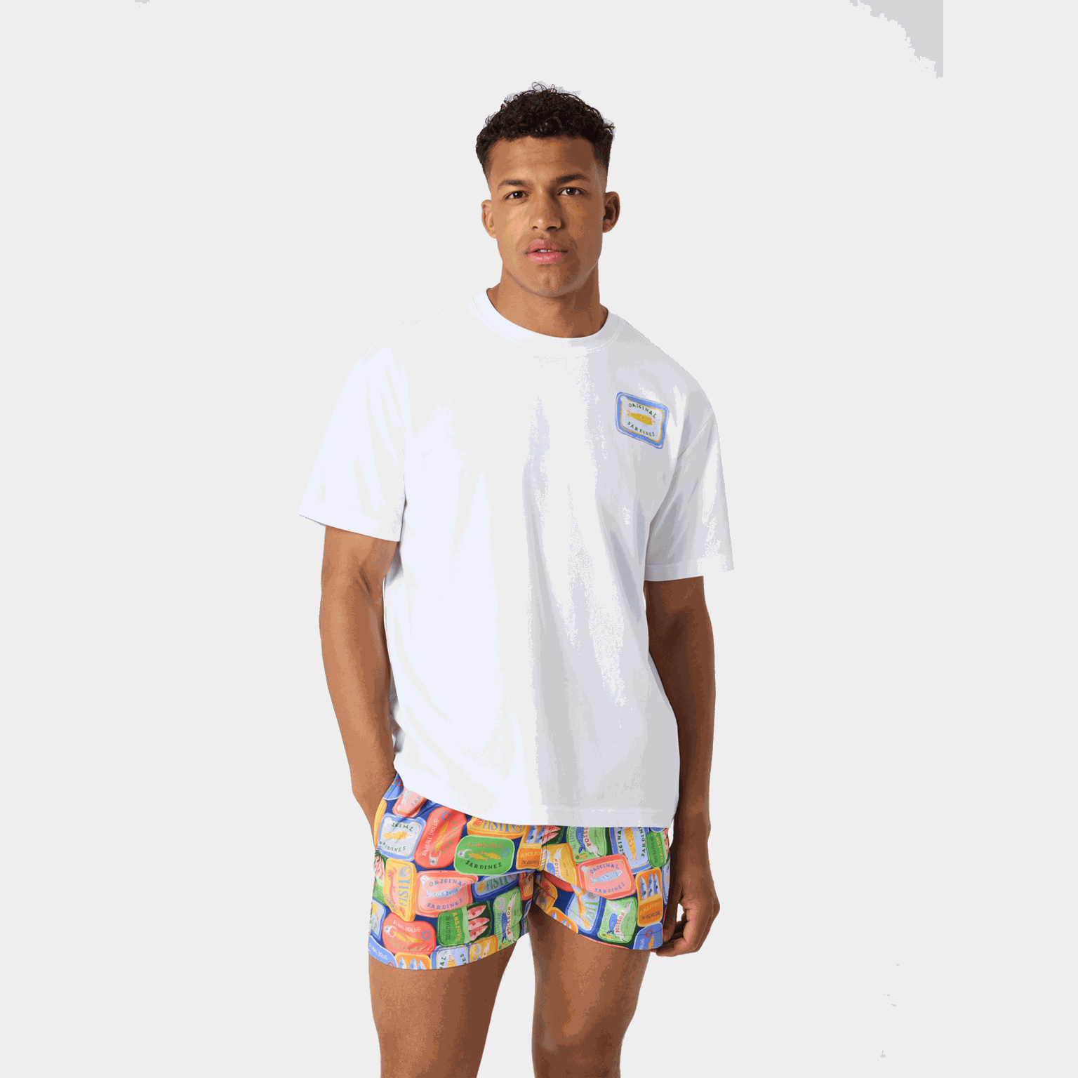 BORG RELAXED PRINTED T-SHIRT, t-shirt, herr - Fritids-T-Shirt