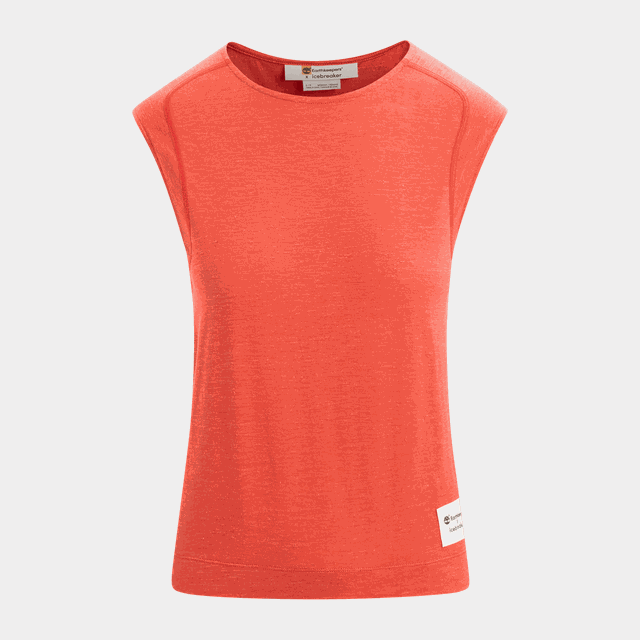 Mesh Sleeveless Top, linne, dam - Linnen