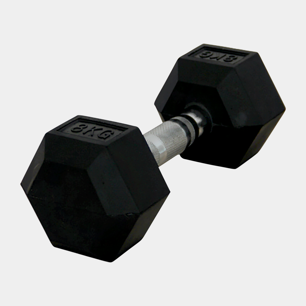 Hex Dumbbell 8 kg, hantel - full image 1
