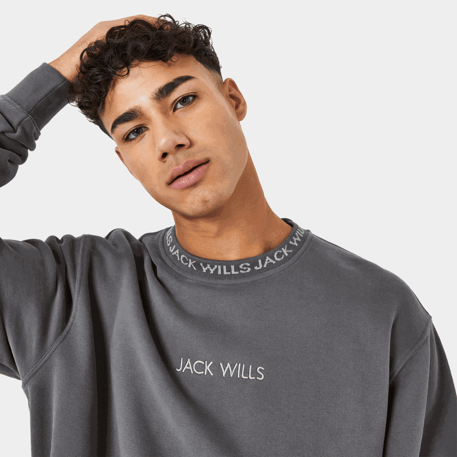 Jacquard Crew, crewneck, tröja, herr - full image 3
