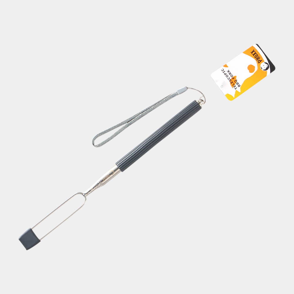 Silicone Handle BBQ Fork, grillpinne - full image 1