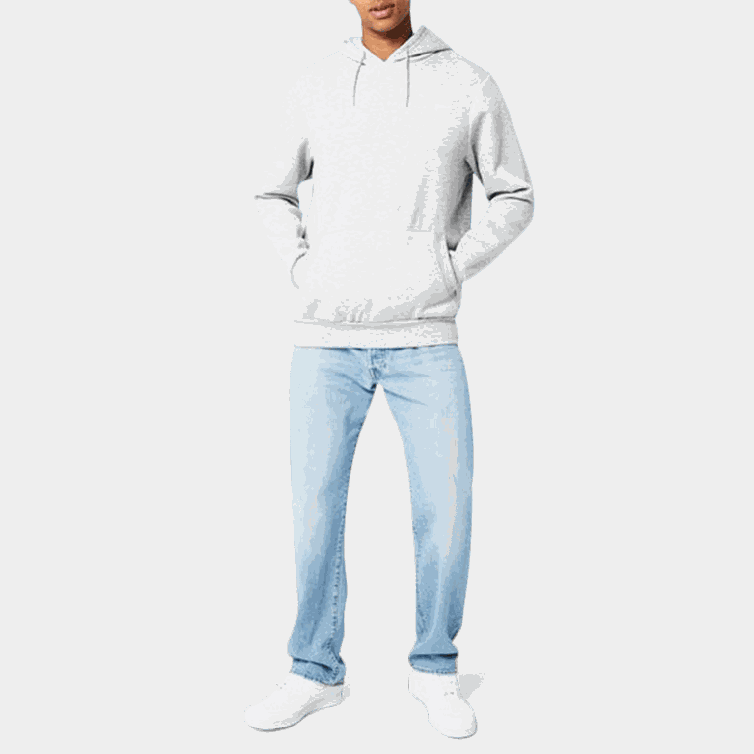 Fleece Hoodie, huvtröja, herr - full image 2