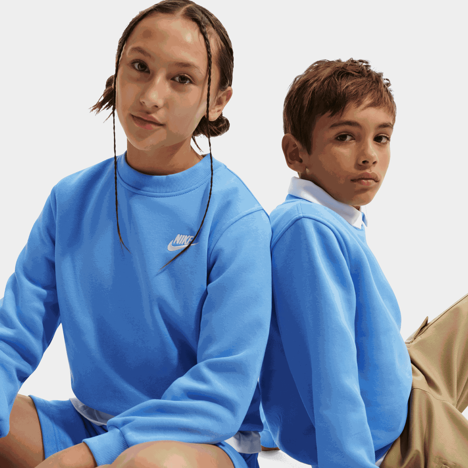 Sportswear Club Fleece Crewneck, Tröja, barn - full image 3
