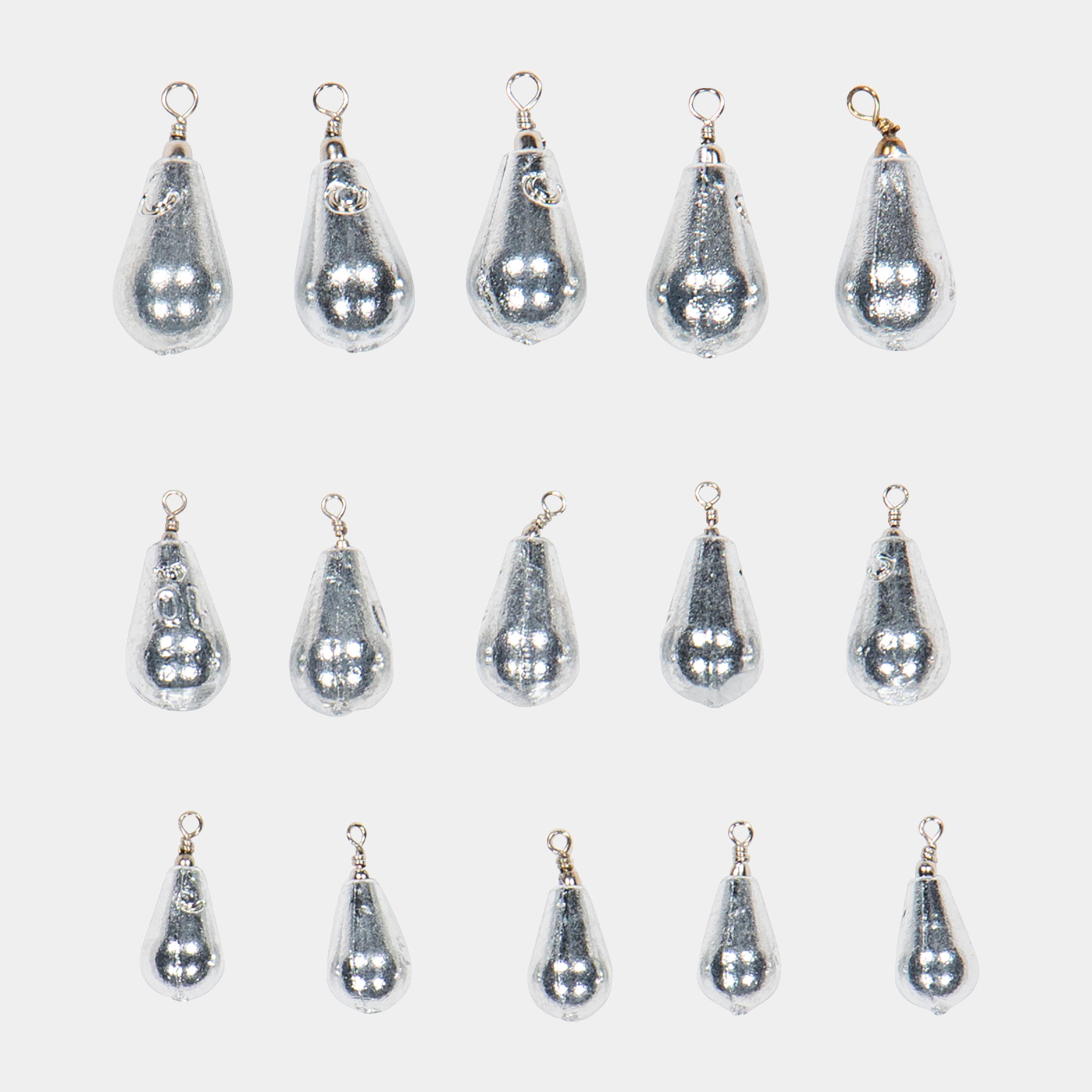 Assorted Teardrop Shot Lead Free, päronsänke - Diverse Fiskeutrustning