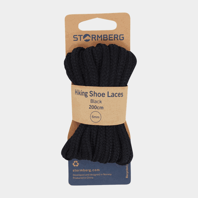 Hiking Shoe Laces Black 200cm, skosnören - Skosnören