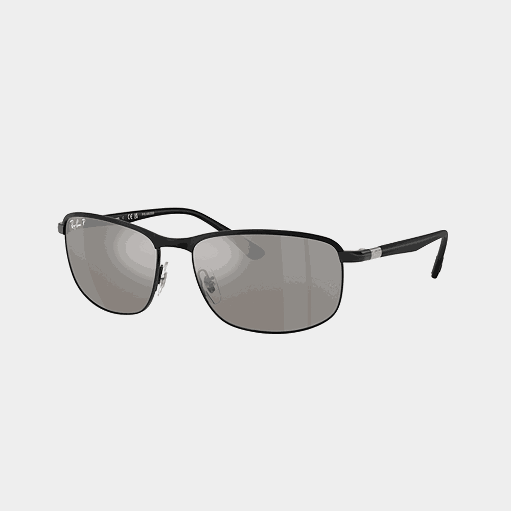 Sunglasses 0RB3671CH Black on Black Mirror Silver, solglasögon, unisex - full image 1