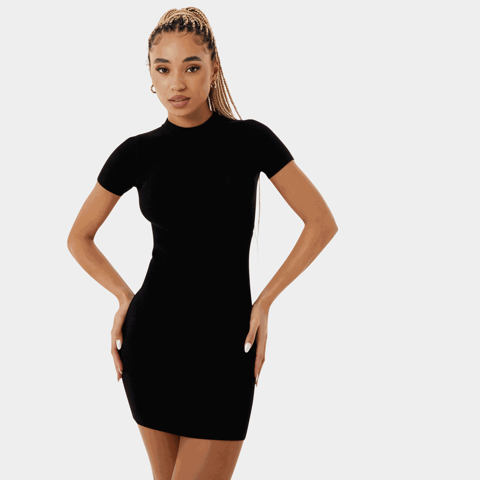 Travel Rib Dress, ribbad klänning, dam - full image 1