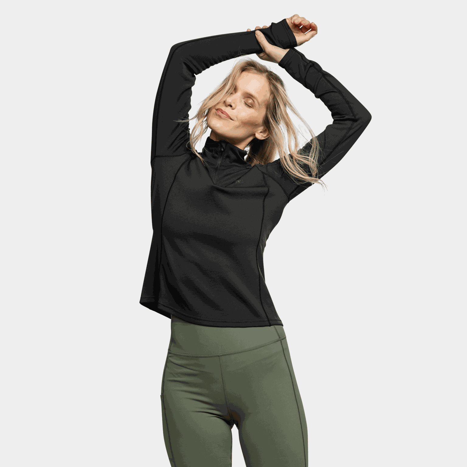 Brushed Halfzip, träningströja, dam - full image 4