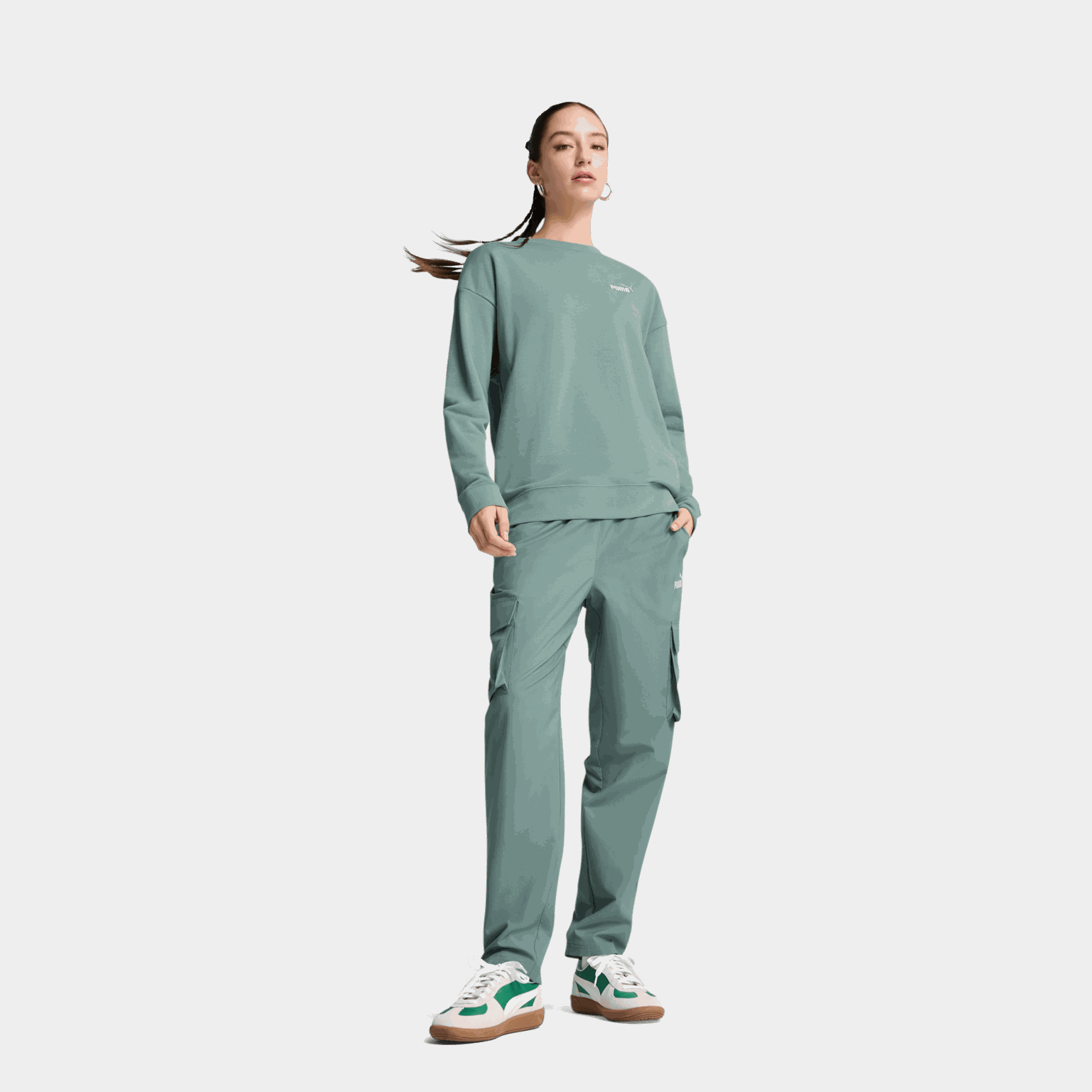 ESS Small No. 1 Logo Relaxed Crew, tröja, dam - full image 2