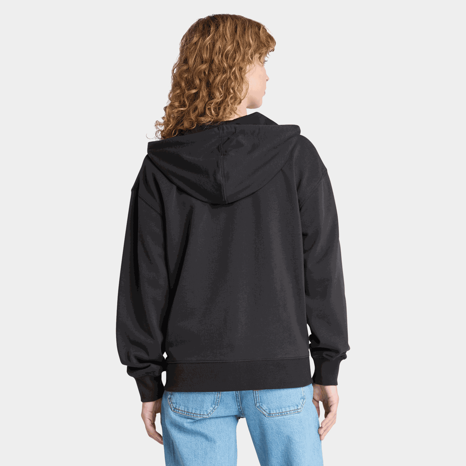 Full-Zip Loop Back Hood, huvjacka, dam - full image 3