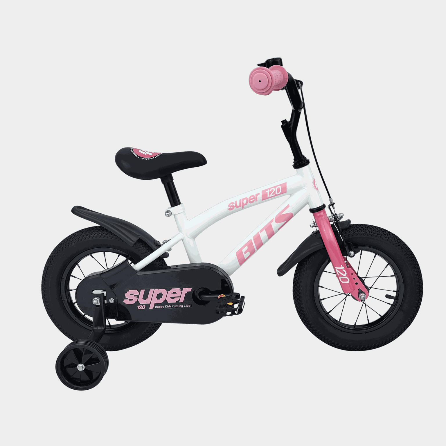 Super 120 WHITE/PINK 25 26/27, barncykel - full image 1