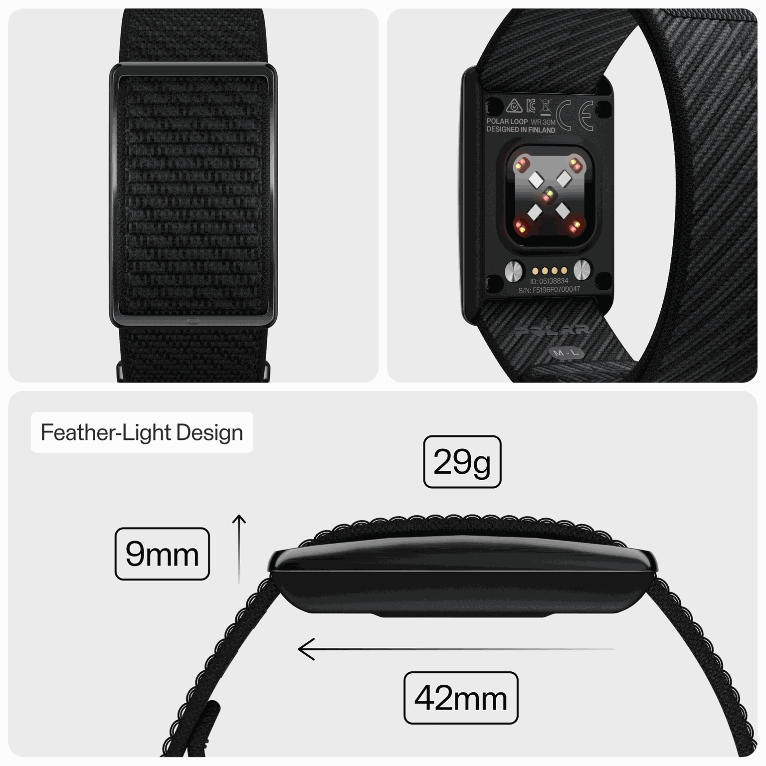 LOOP GLD/SAND S-L, Loop Activity Tracker S-L, aktivitetsmätare, hälsoarmband, unisex - full image 3