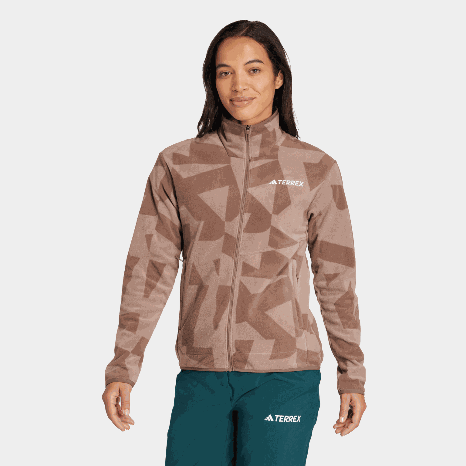 MT AOP FZ FL, Terrex Multi Printed Full-Zip Fleece Jacket, fleecejacka, dam - full image 1