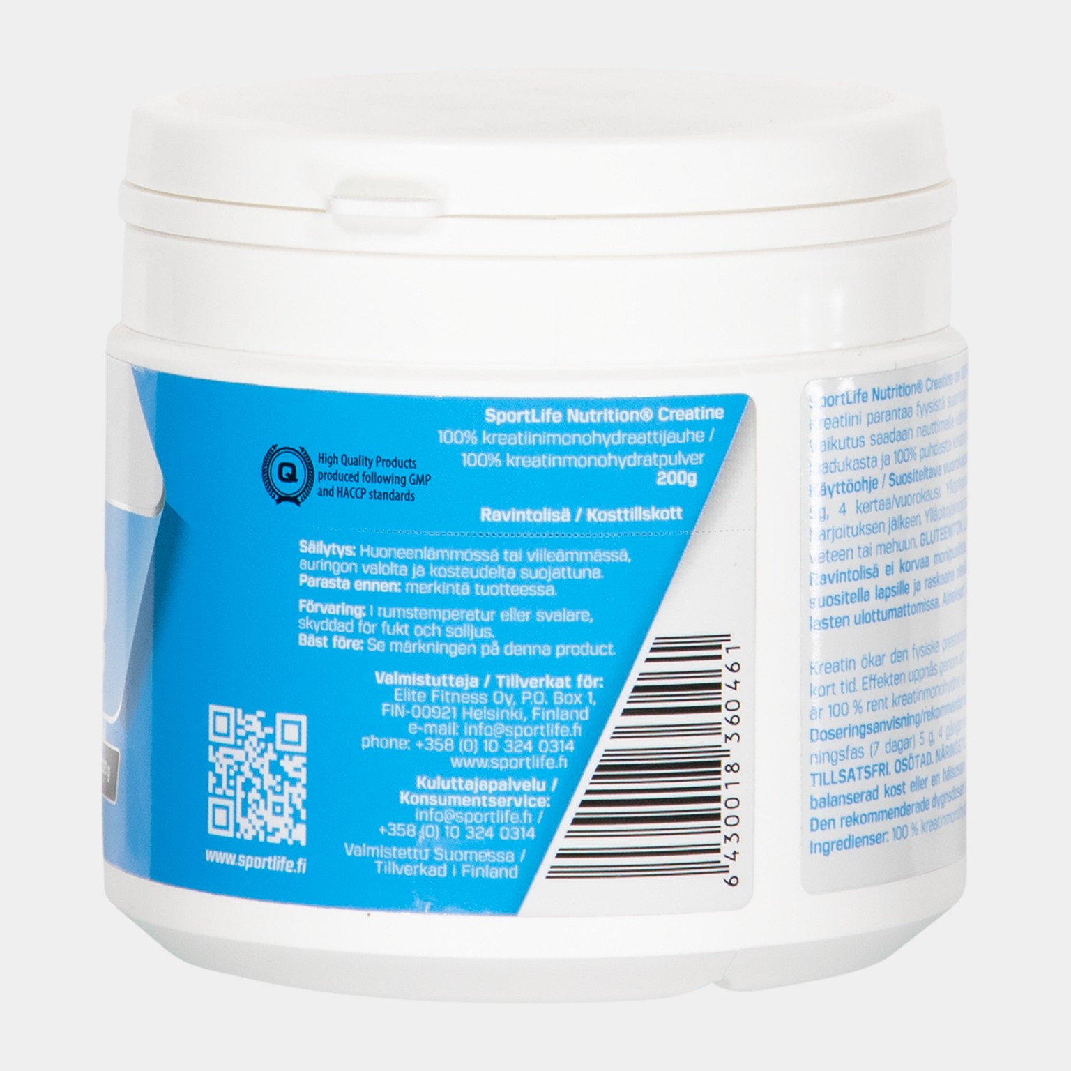 Creatine 200 g, kreatinmonohydratpulver - full image 2