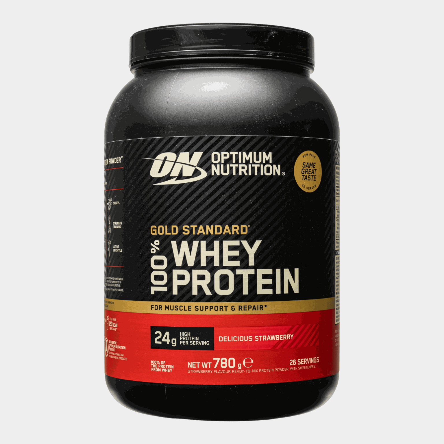 Gold Standard 100% Delicious Strawberry 780g, proteinpulver - full image 1