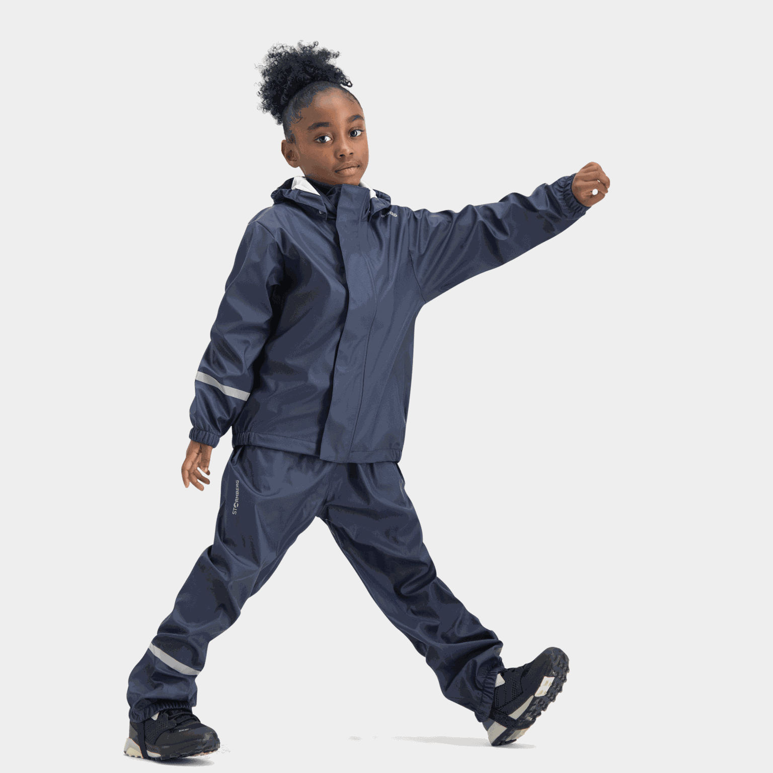 Kattegat Rain Bib Pants, regnbyxor, barn - full image 3