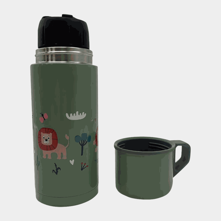 350ML Thermos NEW green lion, termos - full image 4
