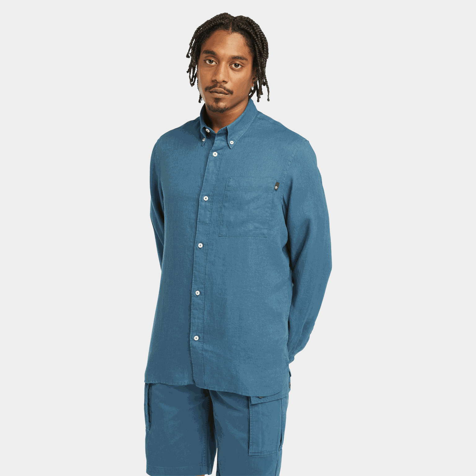 Linen Chest Pocket Shir, skjorta - Skjortor