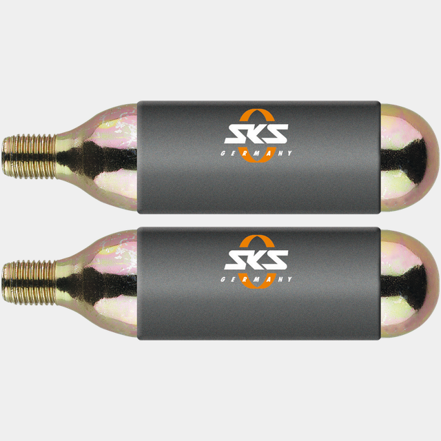 CO2 Cartridge threads 24 g 2 pk, tryckluftspatroner - Cykelpump