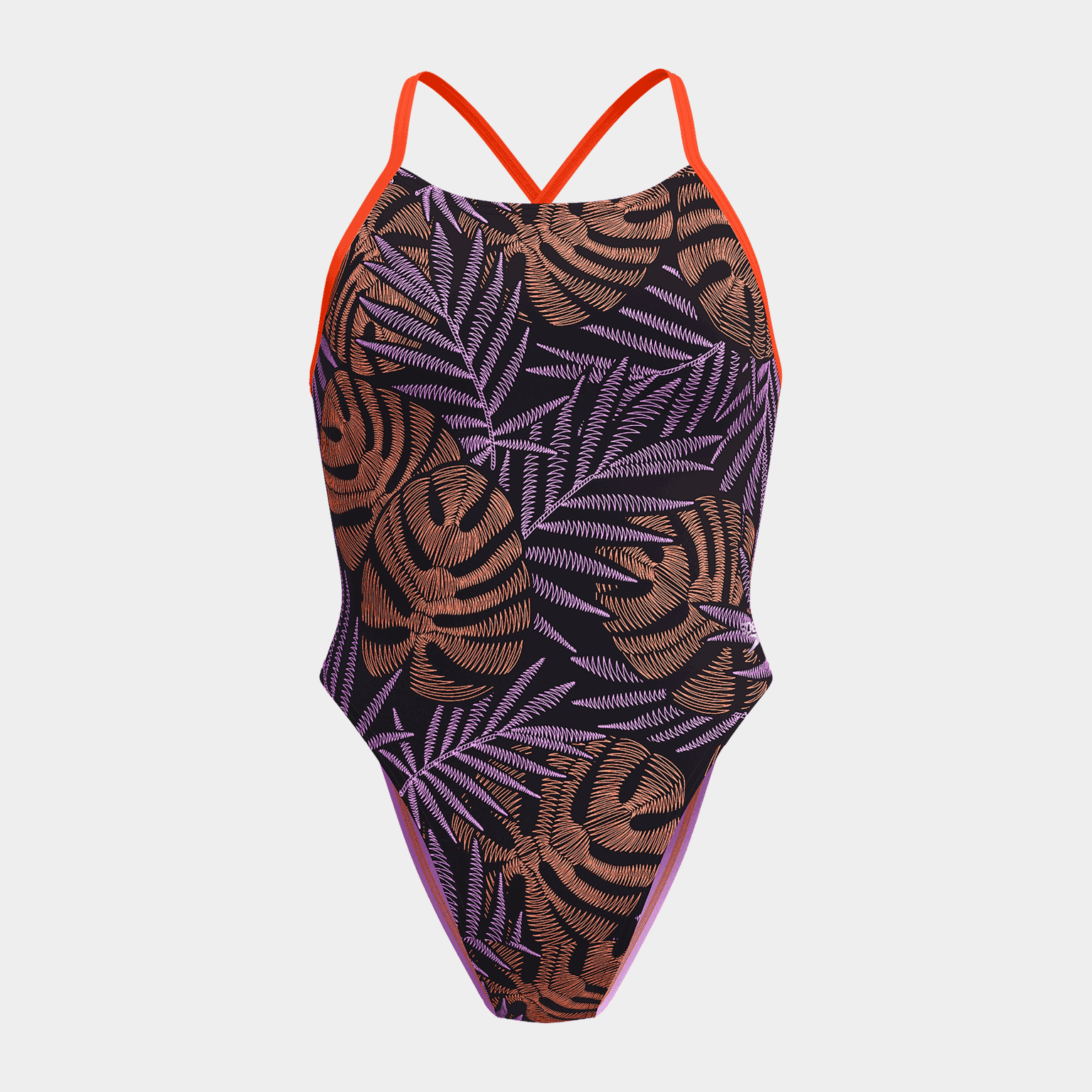 Womens Allover Digital Tie Back, baddräkt, dam - full image 1