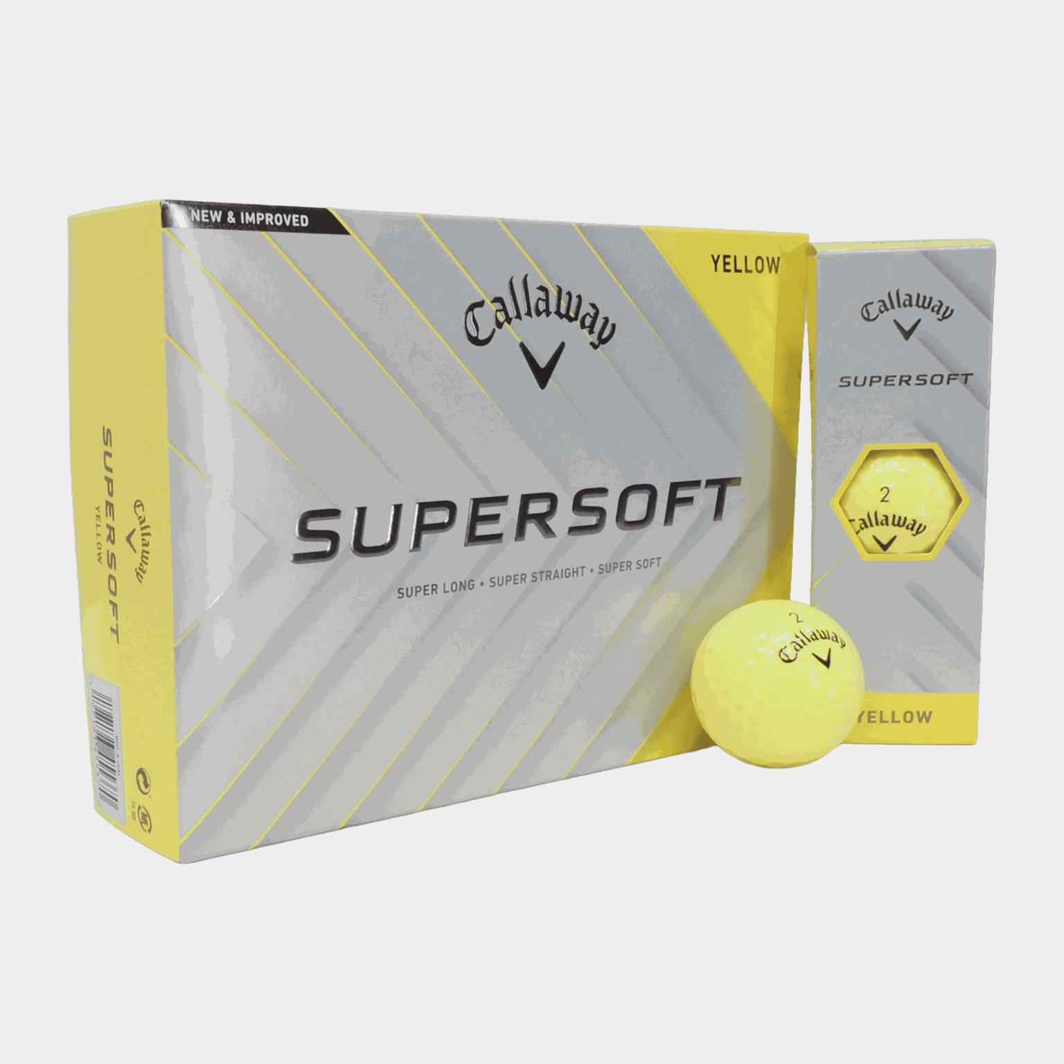 Supersoft Ylw 25 12B Pk, golfbollar - full image 2