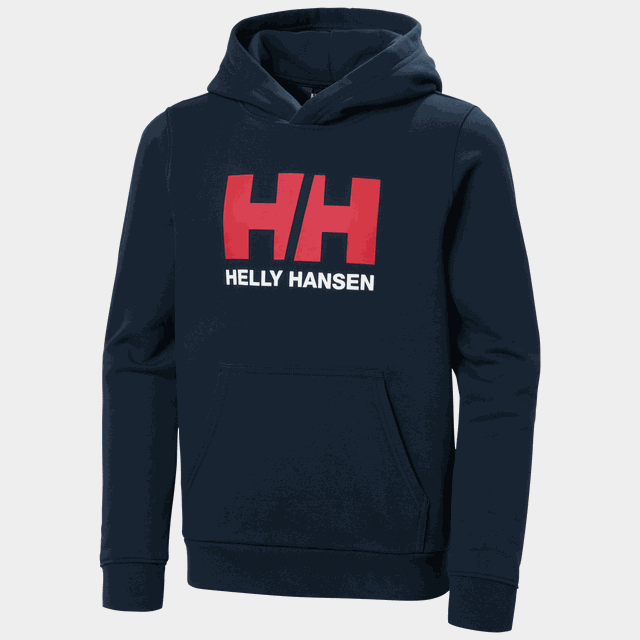 HH LOGO HOODIE, huvtröja, junior - Fritidströjor