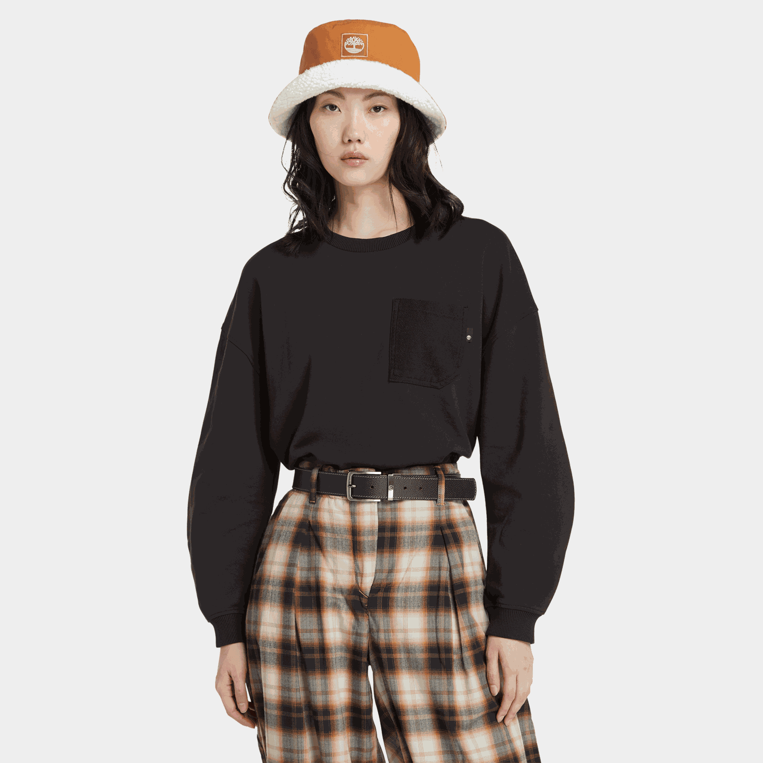 Mixed Textured Crew, tröja, dam - full image 2
