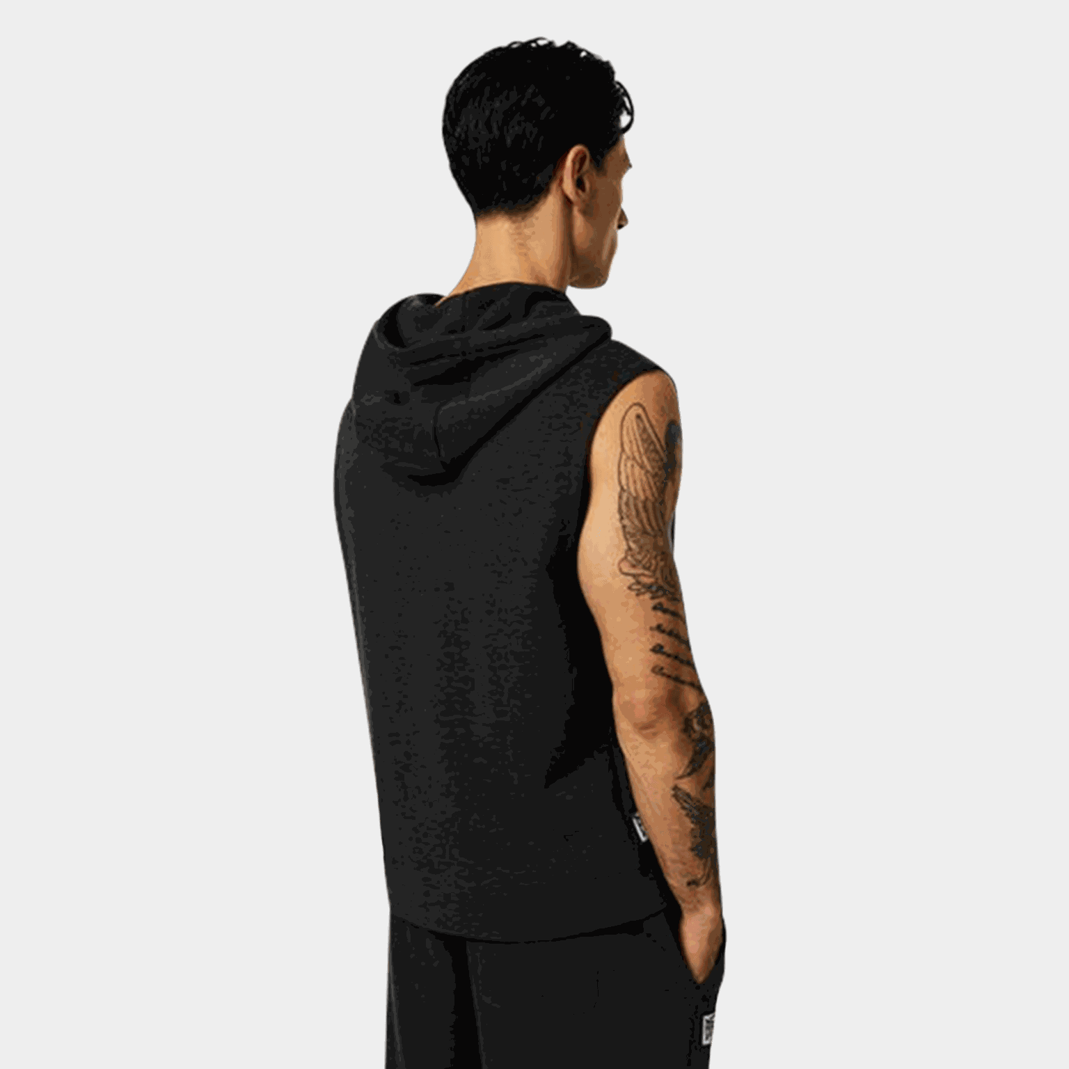 Box Sleeveless Hoodie, huvtröja, herr - full image 2