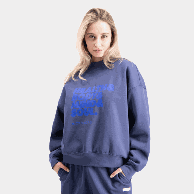 Studio Oversized Crew, collegetröja, dam - Fritidströjor