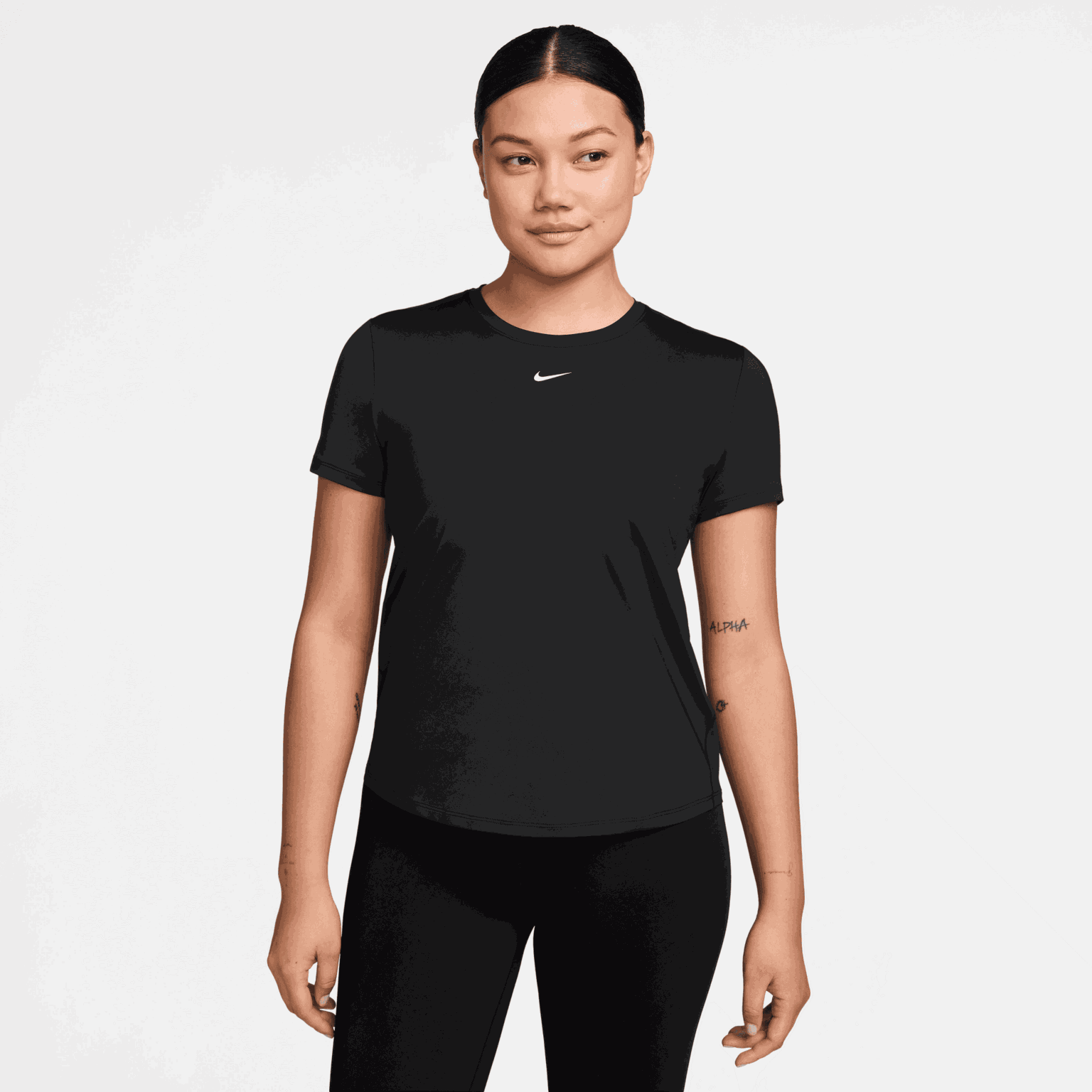 One Fitted Dri-FIT Short Sleeve Top, t-shirt, dam - full image 1