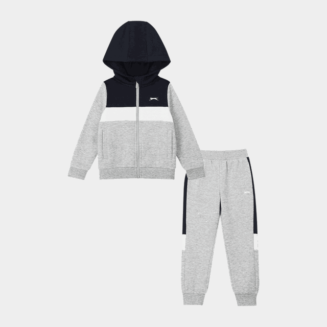Fleece Full Zip Track Suit, joggingdräkt, barn - Träningsset