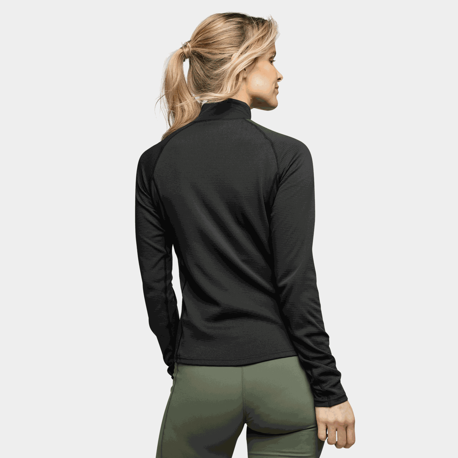 Brushed Halfzip, träningströja, dam - full image 2