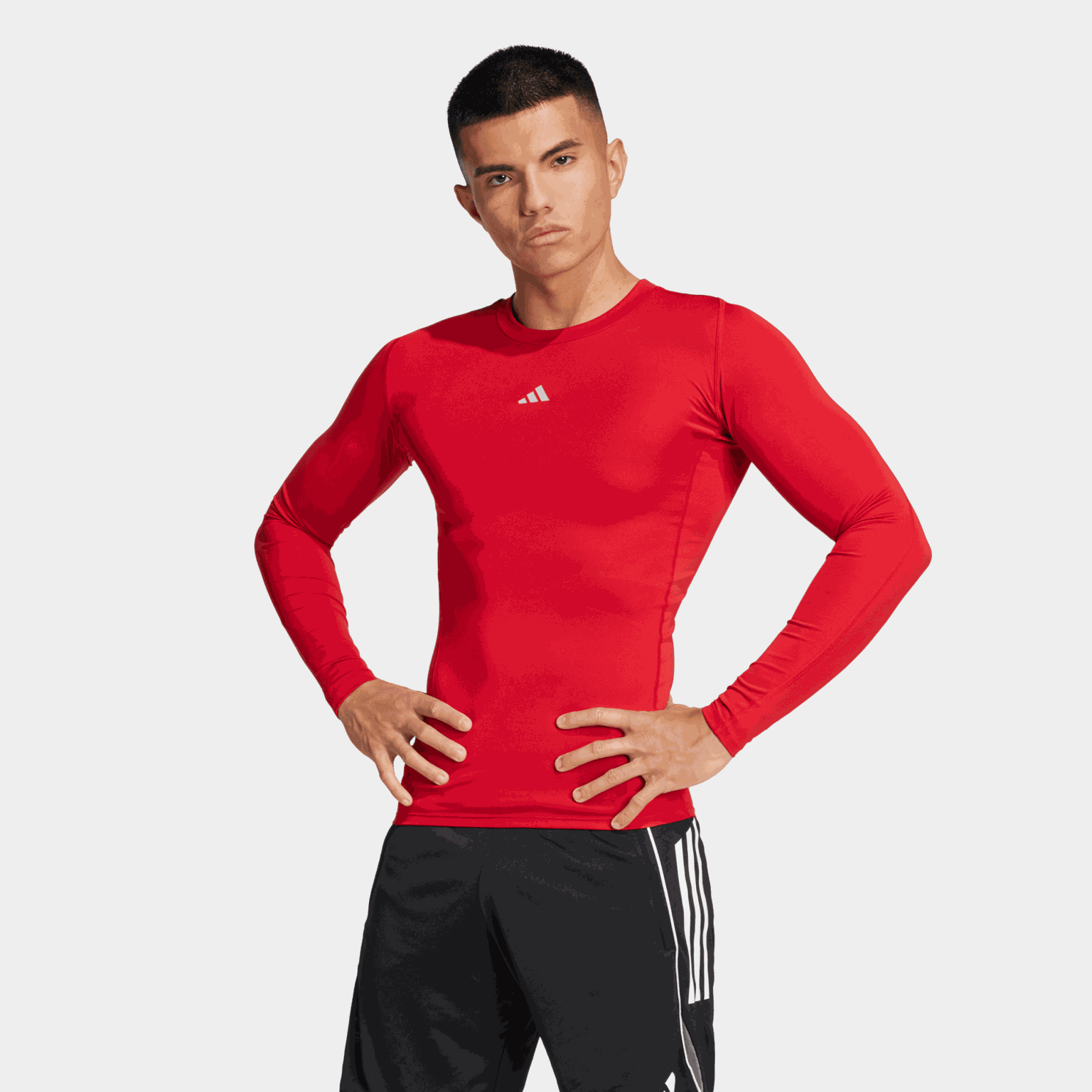 Techfit Long Sleeved Tee, kompressionströja för fotboll, herr - full image 1