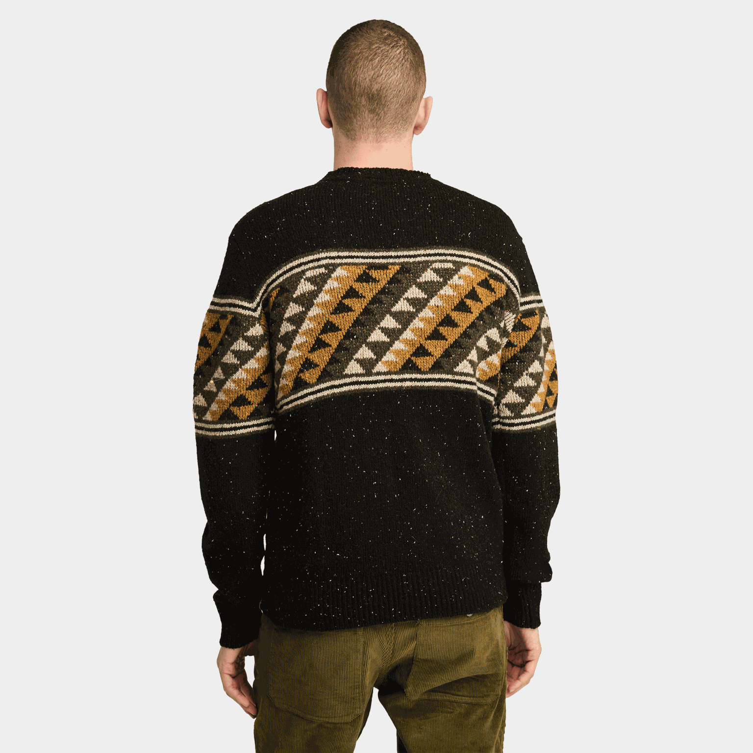 Farisle Crew Neck Sweat, ulltröja, herr - full image 2