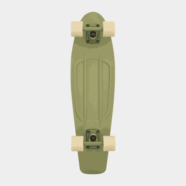 Army Green 27 Cruiser, longboard - Skateboard