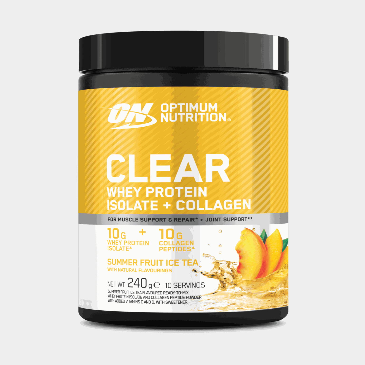 Clear Whey Collagen 280g Summer Fruit Ice tea, proteinpulver - full image 1