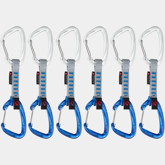 Crag Wire Indicator 6-Pack Quickdraws, set med expresslingor - Karbiner, Quickdraw & Via Ferrata