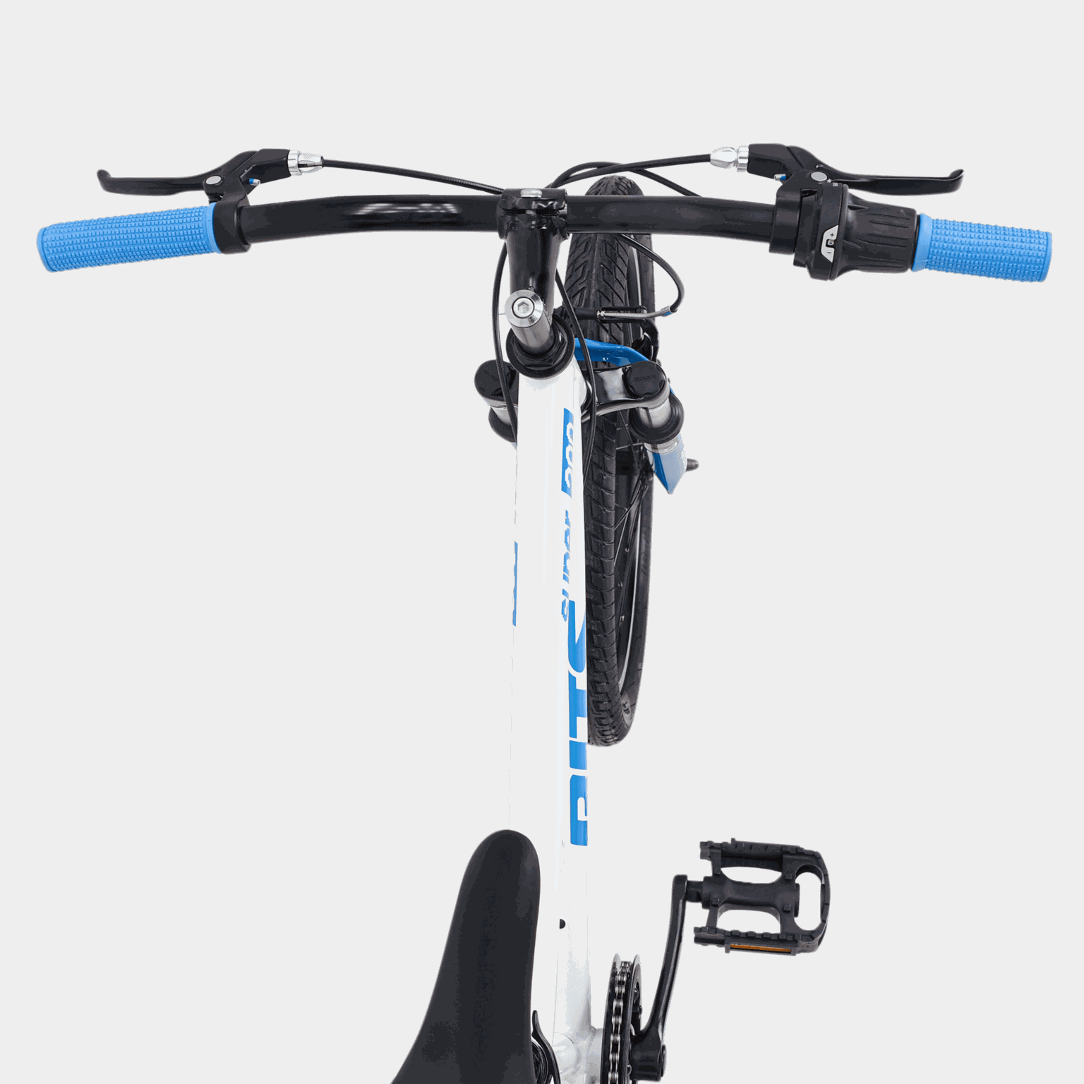 Super 200 EU WHITE/CYAN 25, barncykel, 5–8 år - full image 4