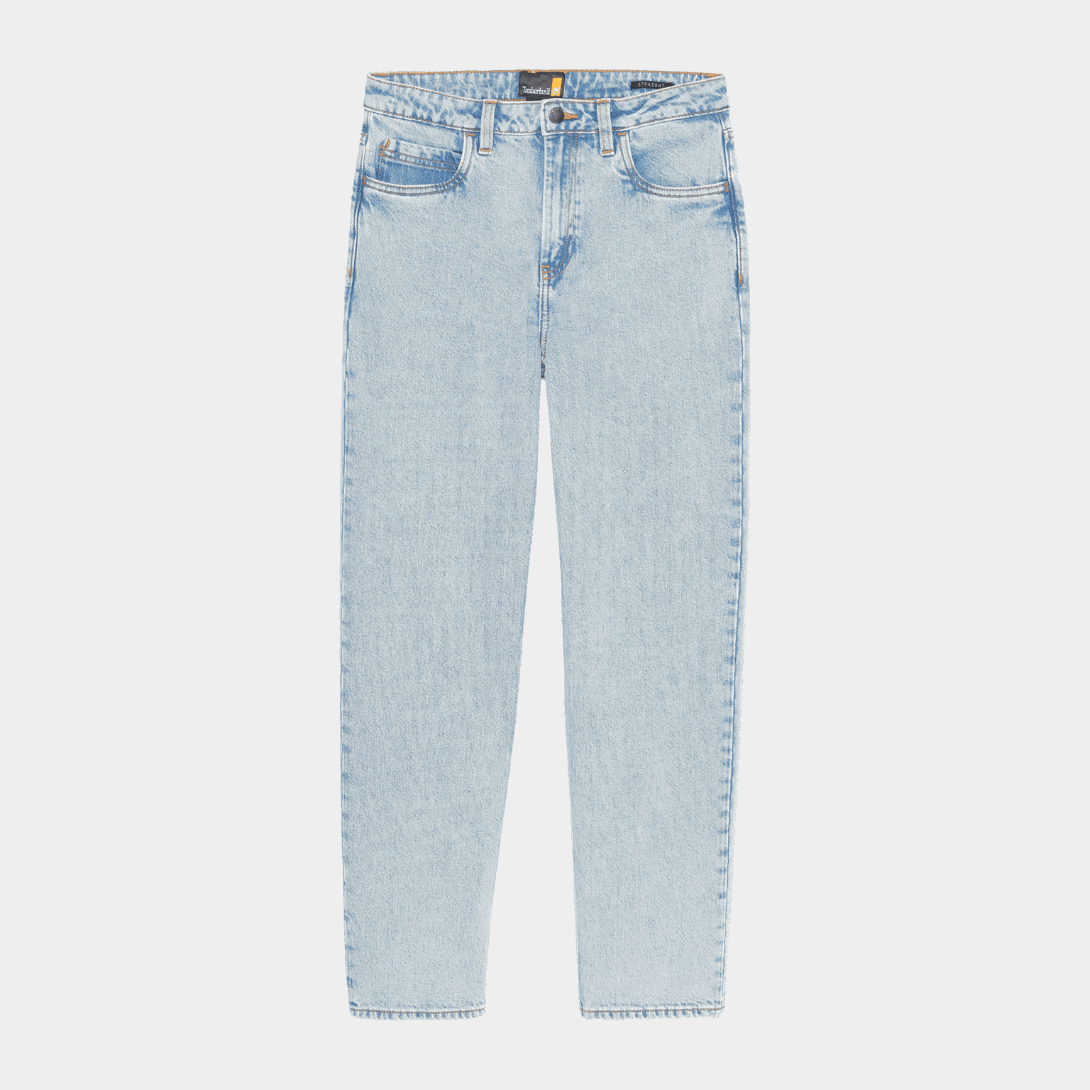 Denim Straight Pants, byxor, dam - full image 3