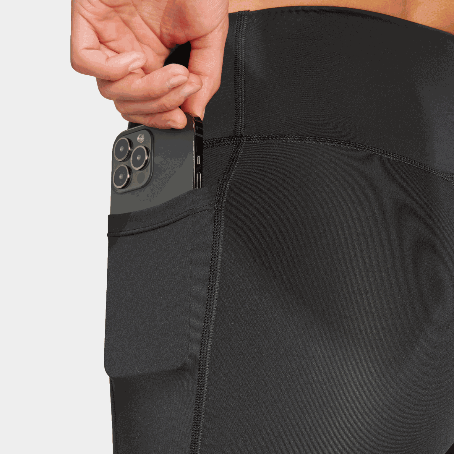 Optime Essentials Stash Pocket 7-Inch Short Leggings, träningsshorts, dam - full image 4