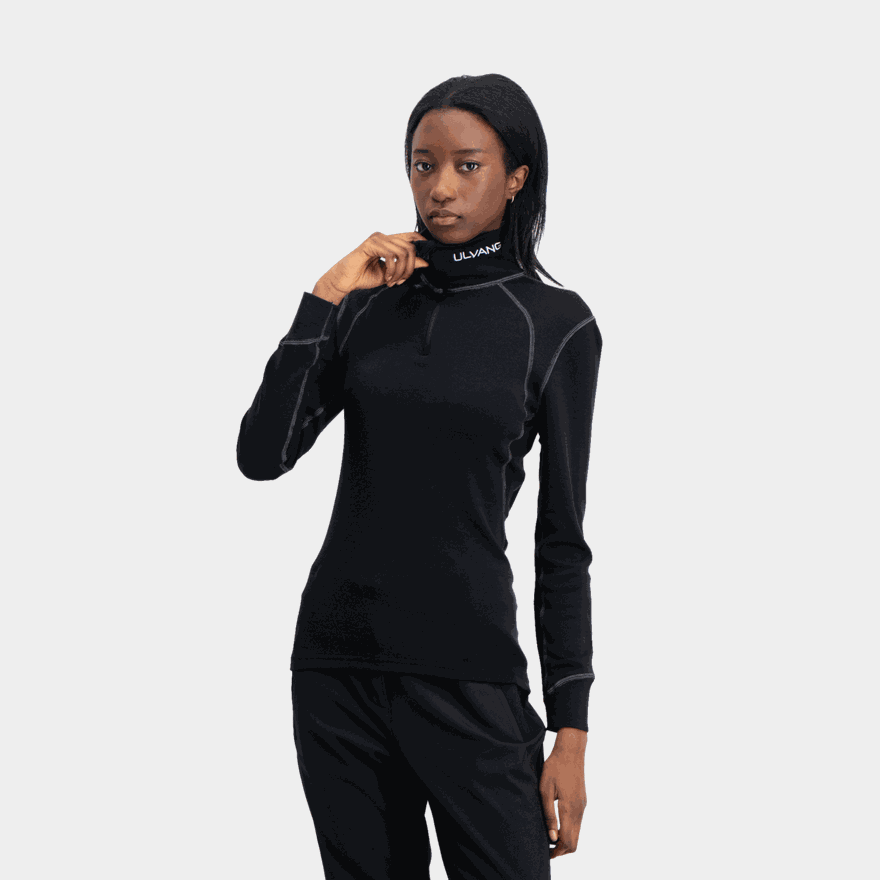 Thermo Turtle Neck zip, ulltröja dam - full image 1