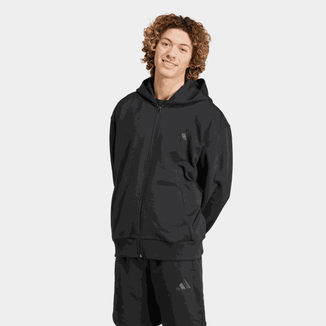 ALL SZN Fleece Full-Zip Hoodie, huvjacka, herr - Hoodtröjor