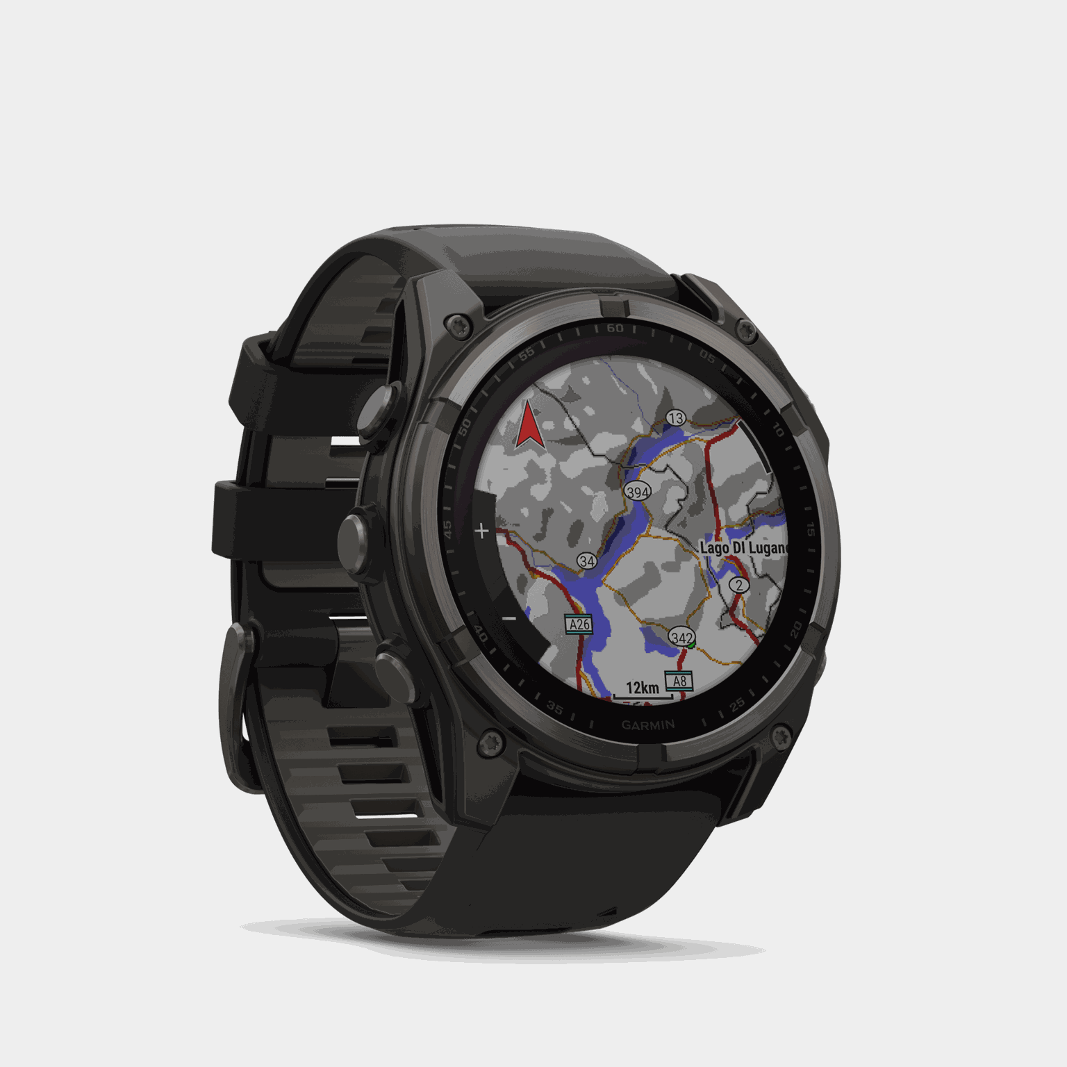 fenix 8 – mm, Solar, Sapphire, Carbon Gray DLC Ti, smartklocka - full image 2