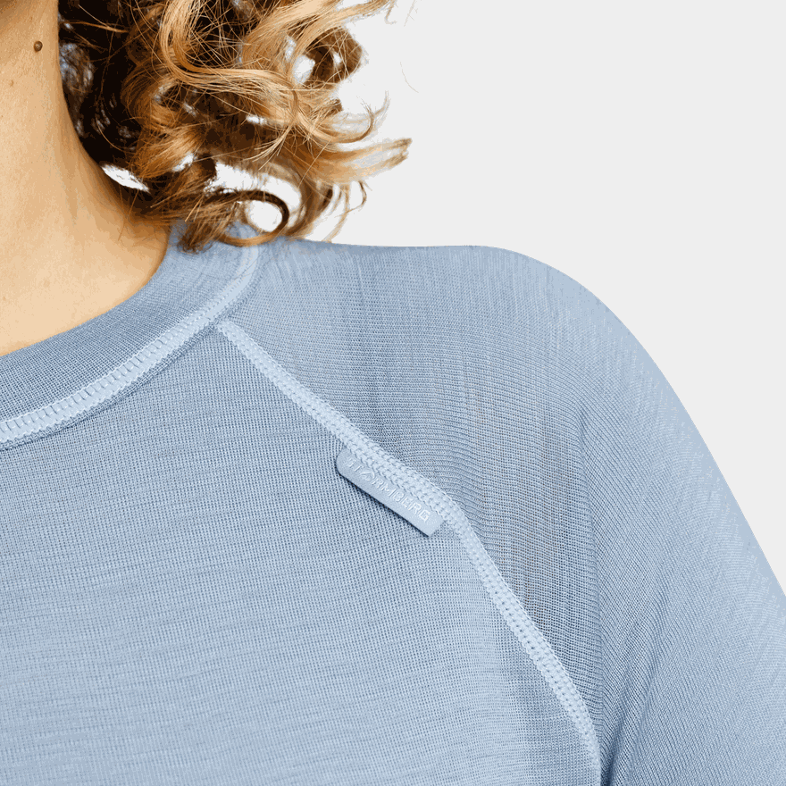 Laajias Merino Wool Roundneck, ulltröja, dam - full image 3