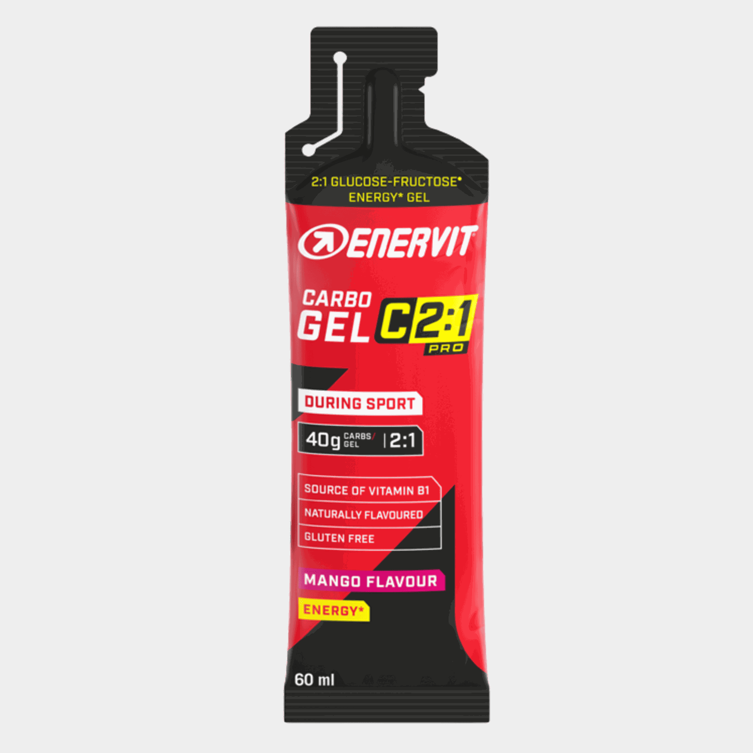 C2:1 PRO Carbo Gel Mango 60 ml, energigel - full image 1