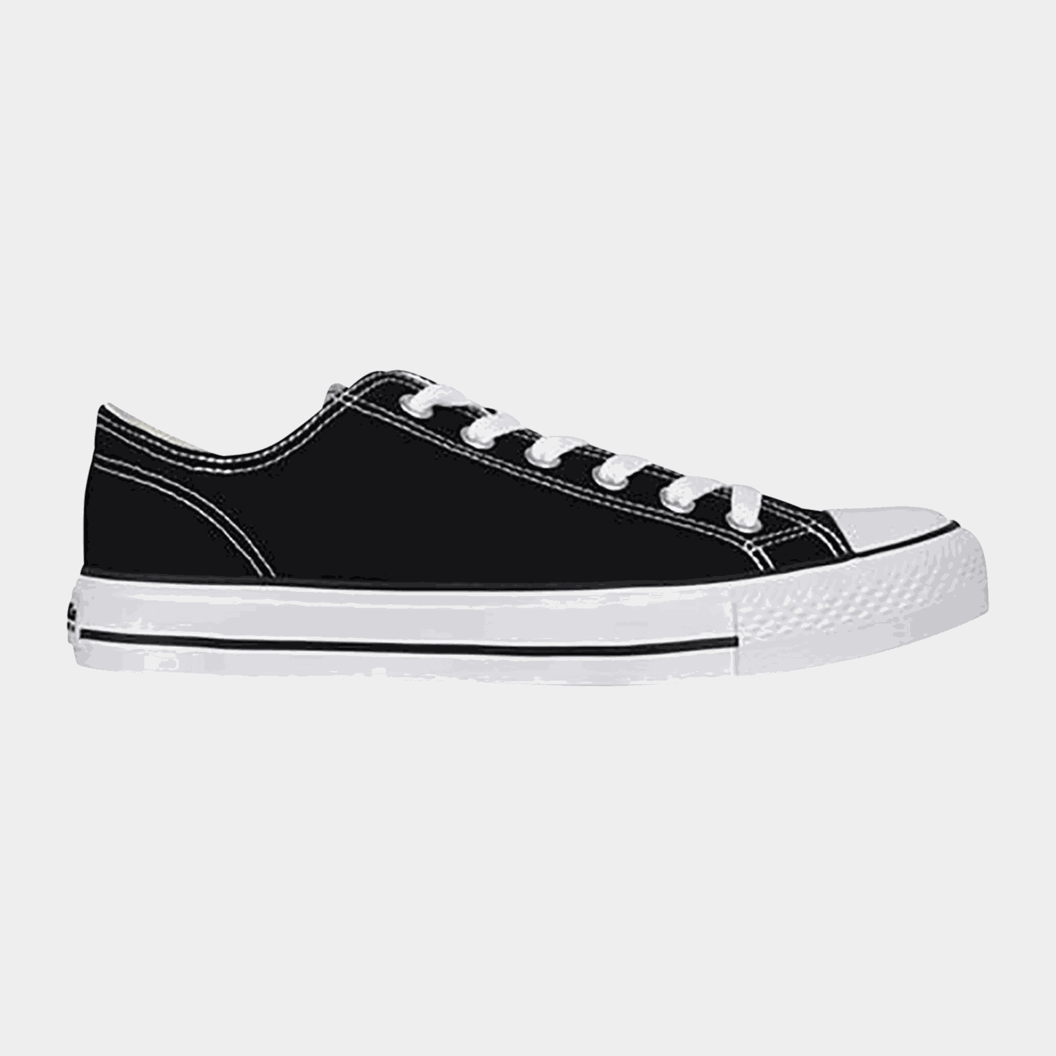 Canvas Low Trainers, sneakers, dam - Fritidsskor & Sneakers