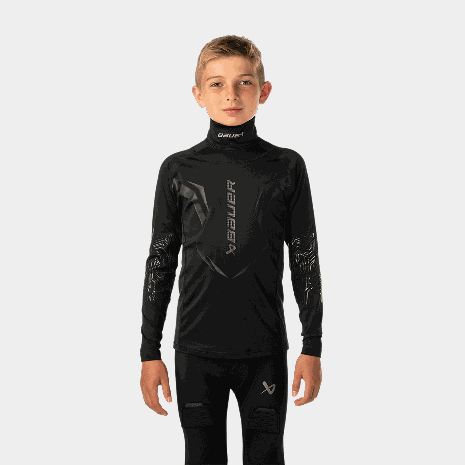S25 Bauerbodyguard Neckprotectshirt Yth 26/27, skyddsdräkt, barn - full image 2